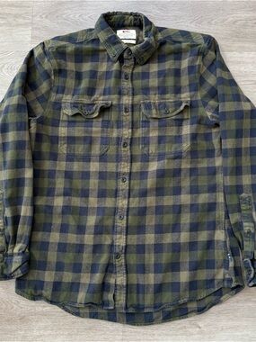 Fjallraven Skog Shirt Mens L Slim Fit Flannel Multicolor Plaid Button Up Outdoor